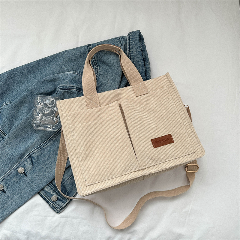 SimplyTotes™ Corduroy Tote Bag