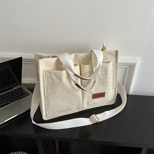 SimplyTotes™ Corduroy Tote Bag